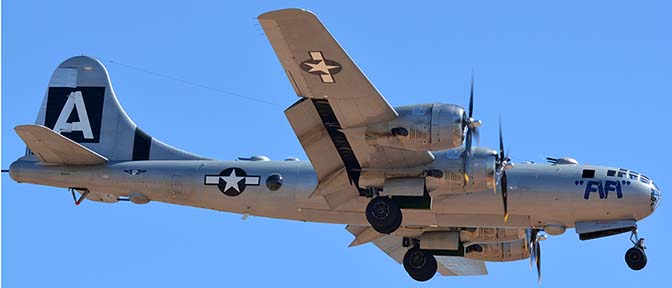 Boeing B-29 Superfortress N529B Fifi, Phoenix-Mesa Gateway Airport, April 15, 2017